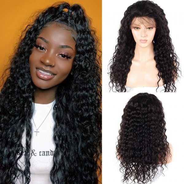 Snv 6×6 Lace Closure Wigs Water Wave Virgin Human Hair Wig Pre Plucked With Baby Hair 100% Brazilian Human Hair 180% Density