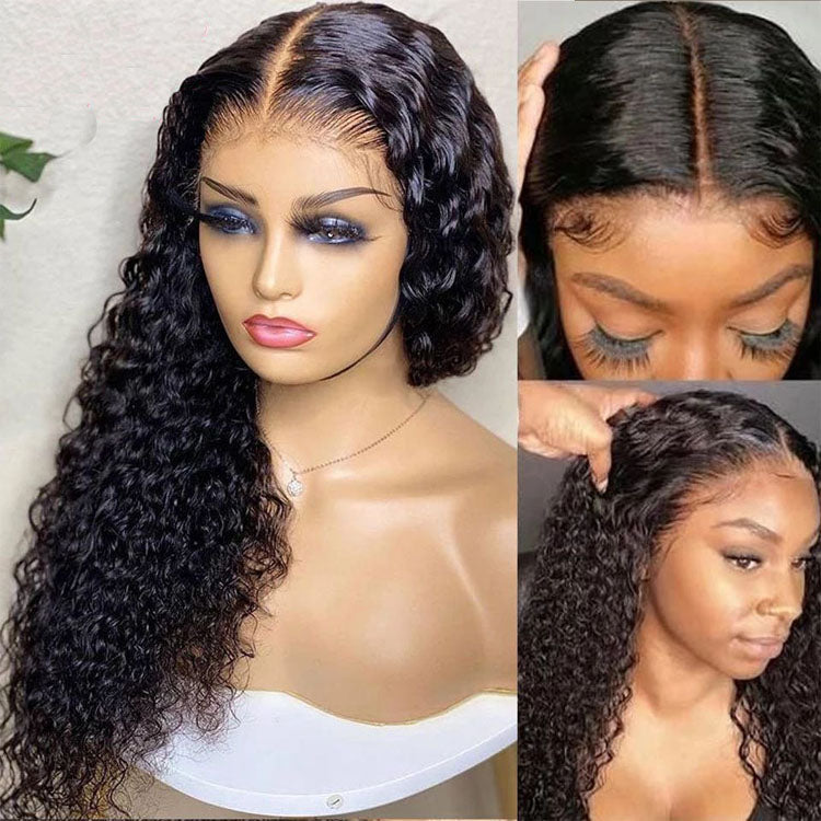 Snv 360 Transparent Lace Wigs Jerry curly Virgin Human Hair Wig Can Do Ponytail Style Preplucked With Baby Hair