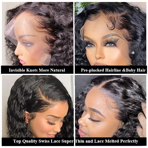 Snv high quality 13x4 HD Lace Front Wigs loose deep wave  Virgin Human Hair wigs With Pre-Plucked Hairline