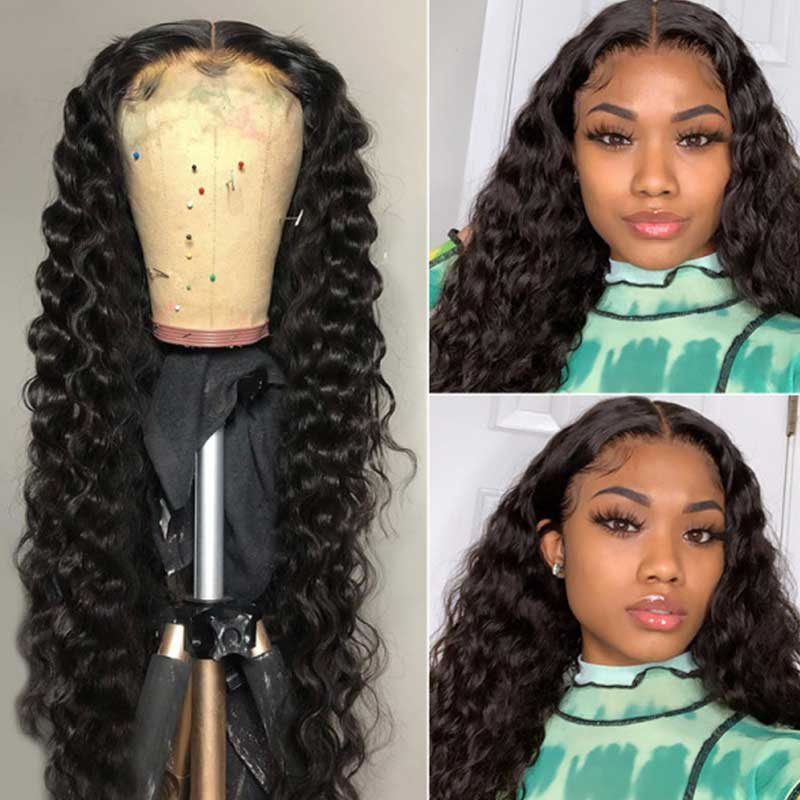 Snv Skin Melted 5x5 HD Lace Closure Wigs Loose Deep Wave Virgin Human Hair wig Pre-Plucked With Natural Hairline