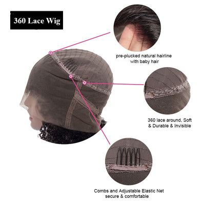 Snv 360 Transparent Lace Wigs Body Wave Virgin Human Hair Wig Can Do Ponytail Style Preplucked With Baby Hair