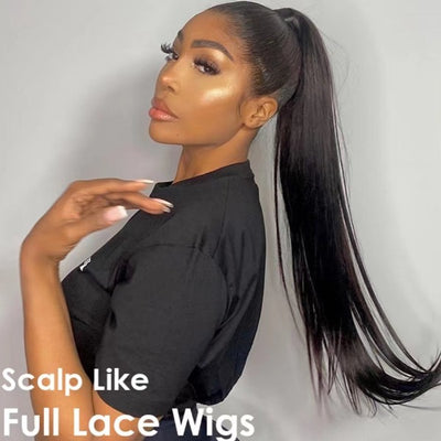 Snv Full Lace Wigs Straight Human Hair Wig For Black women Can do any Hair Styles High Quality 200% Density