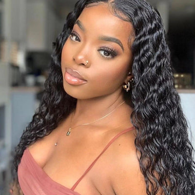 Snv Skin Melted 5x5 HD Lace Closure Wigs Water Wave Virgin Human Hair wig Pre-Plucked With Natural Hairline