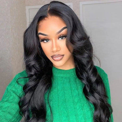 Snv Skin Melted 5x5 HD Lace Closure Wigs Body Wave Virgin Human Hair wig Pre-Plucked With Natural Hairline