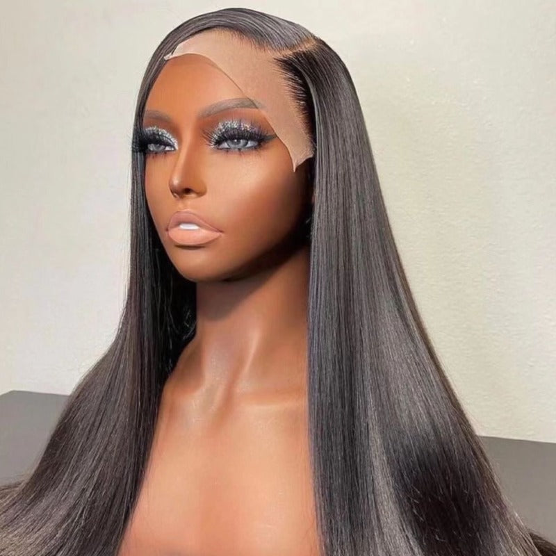 Snv high quality 13×6 transparent Lace Front Wigs Straight  Virgin Human Hair wigs With Pre-Plucked Hairline