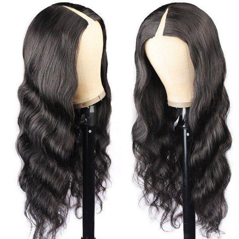 Snv V Part Wigs Body Wave Human Hair Wig No Leave Out No Glue Beginner Friendly 180% Density Wigs