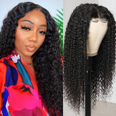 Snv Skin Melted 5x5 HD Lace Closure Wigs Kinky Curly Virgin Human Hair wig Pre-Plucked With Natural Hairline