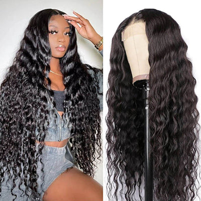 Snv Skin Melted 5x5 HD Lace Closure Wigs Loose Deep Wave Virgin Human Hair wig Pre-Plucked With Natural Hairline