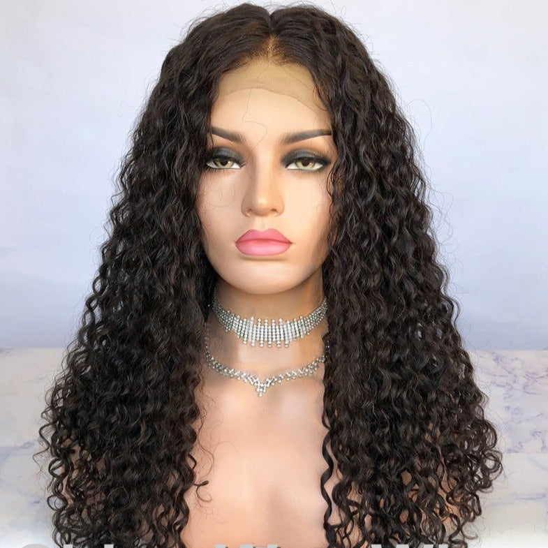 Snv high quality 13×6 transparent Lace Front Wigs deep wave Virgin Human Hair wigs With Pre-Plucked Hairline