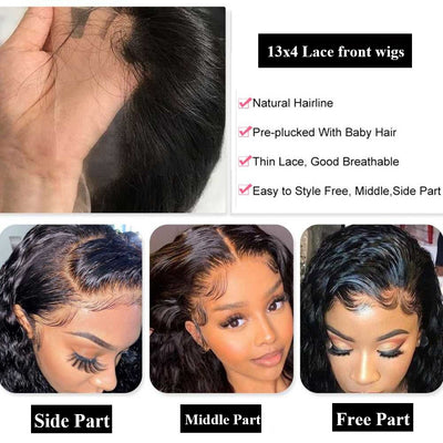 Snv high quality 13x4 HD Lace Front Wigs loose deep wave  Virgin Human Hair wigs With Pre-Plucked Hairline