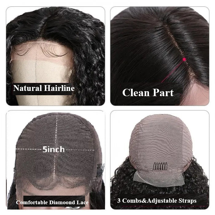 Snv Skin Melted 5x5 HD Lace Closure Wigs Loose Wave Virgin Human Hair wig Pre-Plucked With Natural Hairline