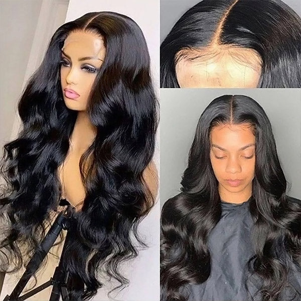 Snv Skin Melted 5x5 HD Lace Closure Wigs Body Wave Virgin Human Hair wig Pre-Plucked With Natural Hairline