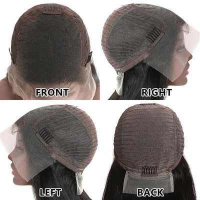 Snv high quality 13×6 transparent Lace Front Wigs Straight  Virgin Human Hair wigs With Pre-Plucked Hairline