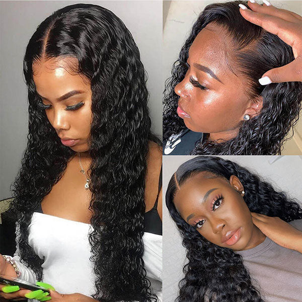 Snv Skin Melted 5x5 HD Lace Closure Wigs Water Wave Virgin Human Hair wig Pre-Plucked With Natural Hairline