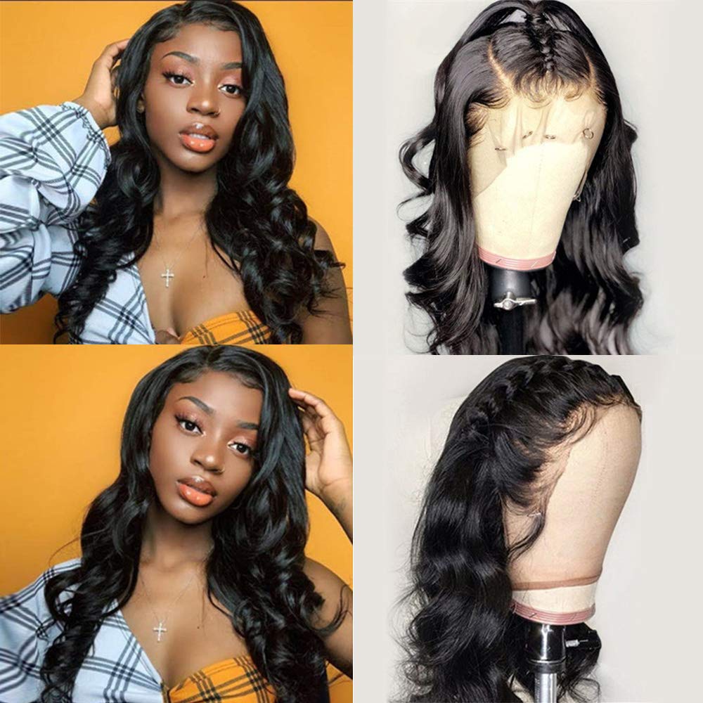 Snv High Quality 13×6 Transparent Lace Front Wigs body wave Virgin Human Hair Wigs With Pre-Plucked Hairline