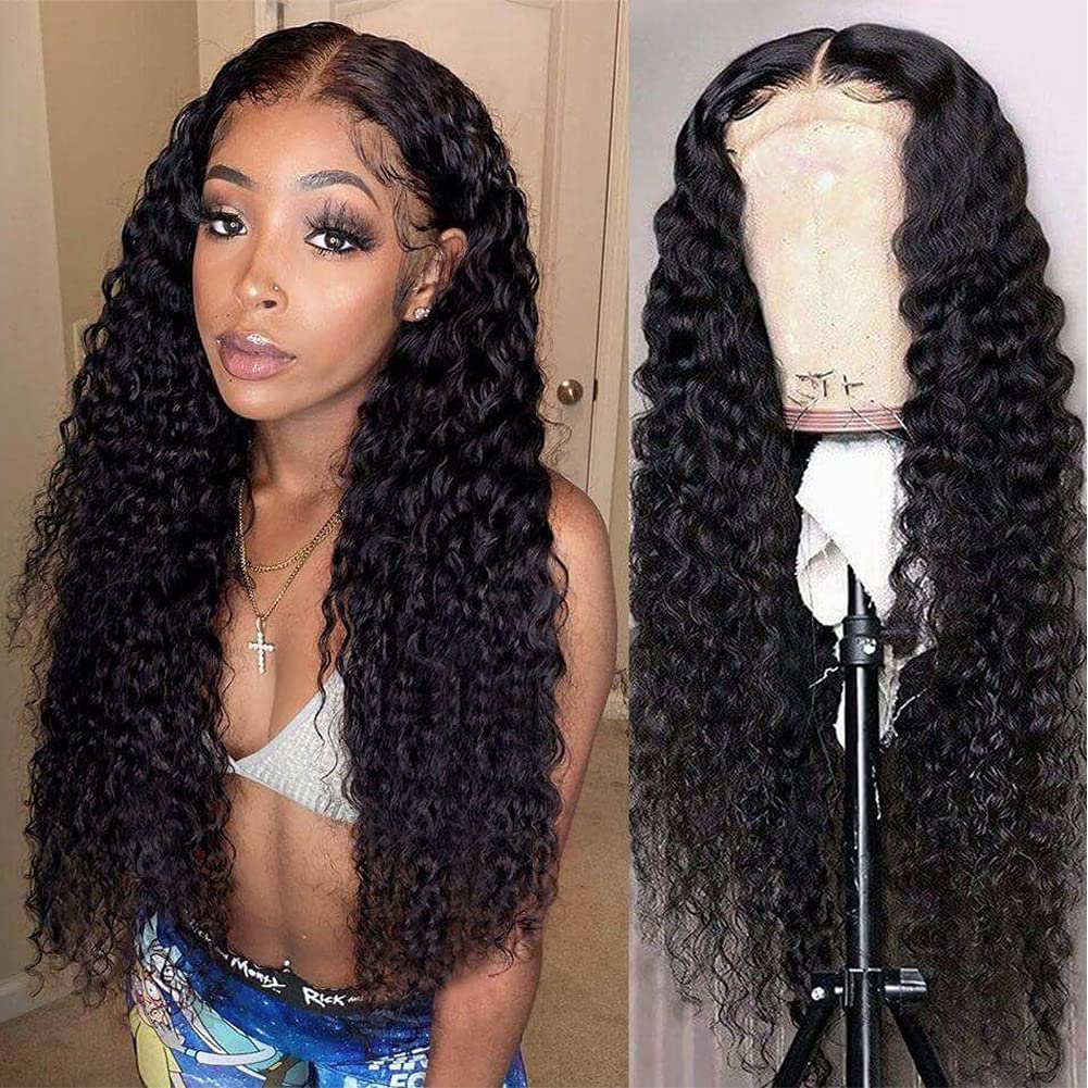 Snv Skin Melted 5x5 HD Lace Closure Wigs Deep Wave Virgin Human Hair wig Pre-Plucked With Natural Hairline