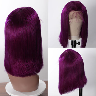 Snv Short Bob Colorful wigs 13×4 Lace Front  Wigs Straight Hair 180% density