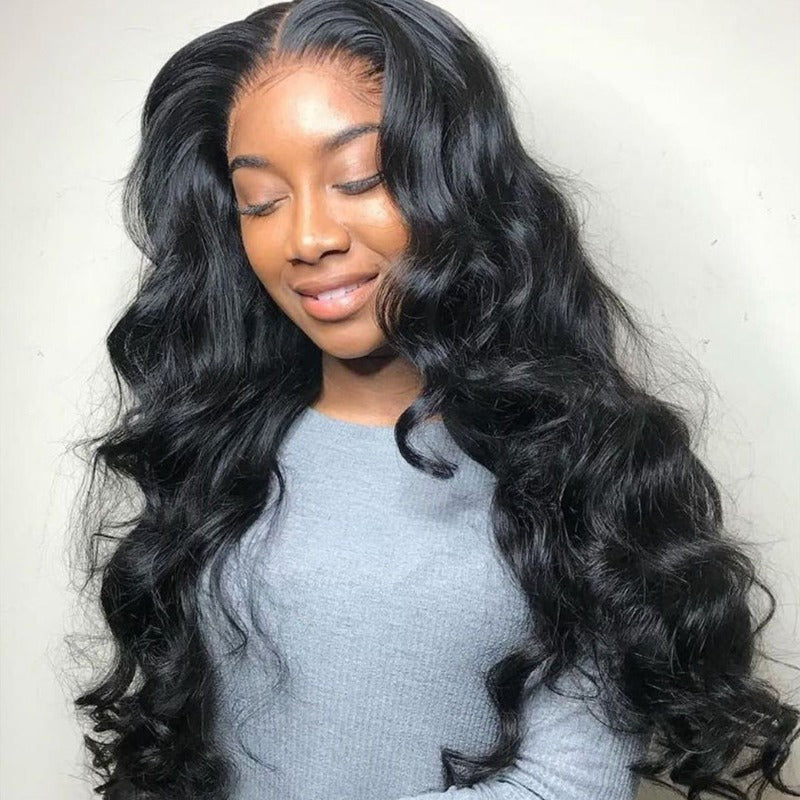 Snv 6×6 Lace Closure Wigs Baby Wave Virgin Human Hair Wig Pre Plucked With Baby Hair 100% Brazilian Human Hair 180% Density