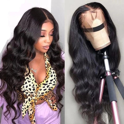 Snv 250% High Density Body Wave Human Hair 13x4 13x6 Lace Front Wigs