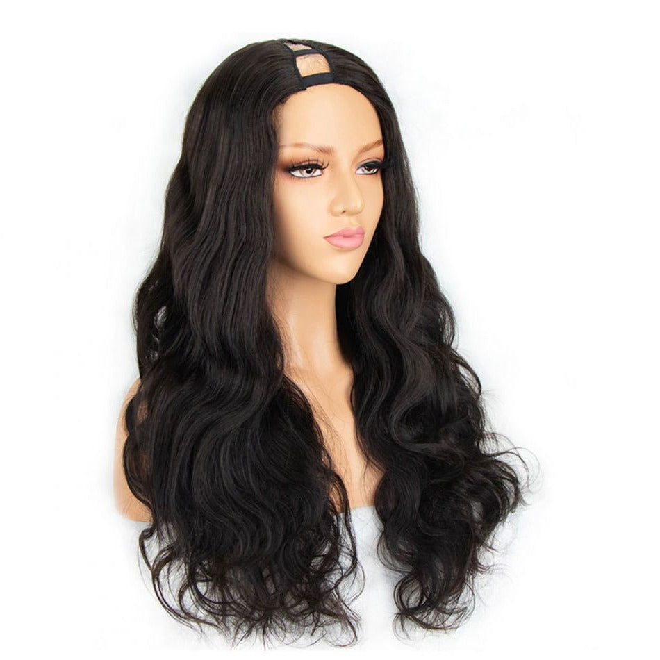 Snv U Part Wigs Body Wave Human Hair Wig No Leave Out No Glue Beginner Friendly 180% Density Wigs