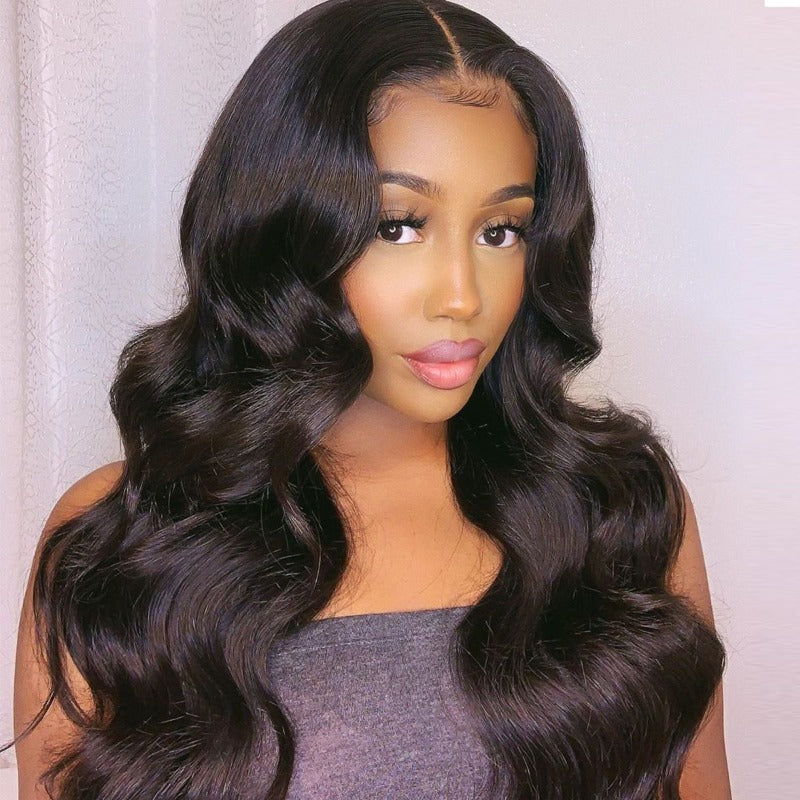 Snv 250% High Density Body Wave Human Hair 13x4 13x6 Lace Front Wigs