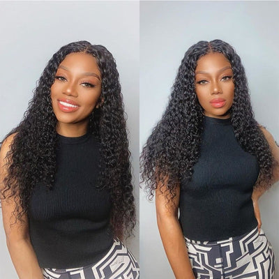 Snv Skin Melted 5x5 HD Lace Closure Wigs Jerry Curly Virgin Human Hair wig Pre-Plucked With Natural Hairline