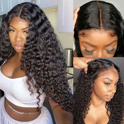 Snv Full Lace Wigs Deep Wave Human Hair Wig For Black women Can do any Hair Styles High Quality 200% Density