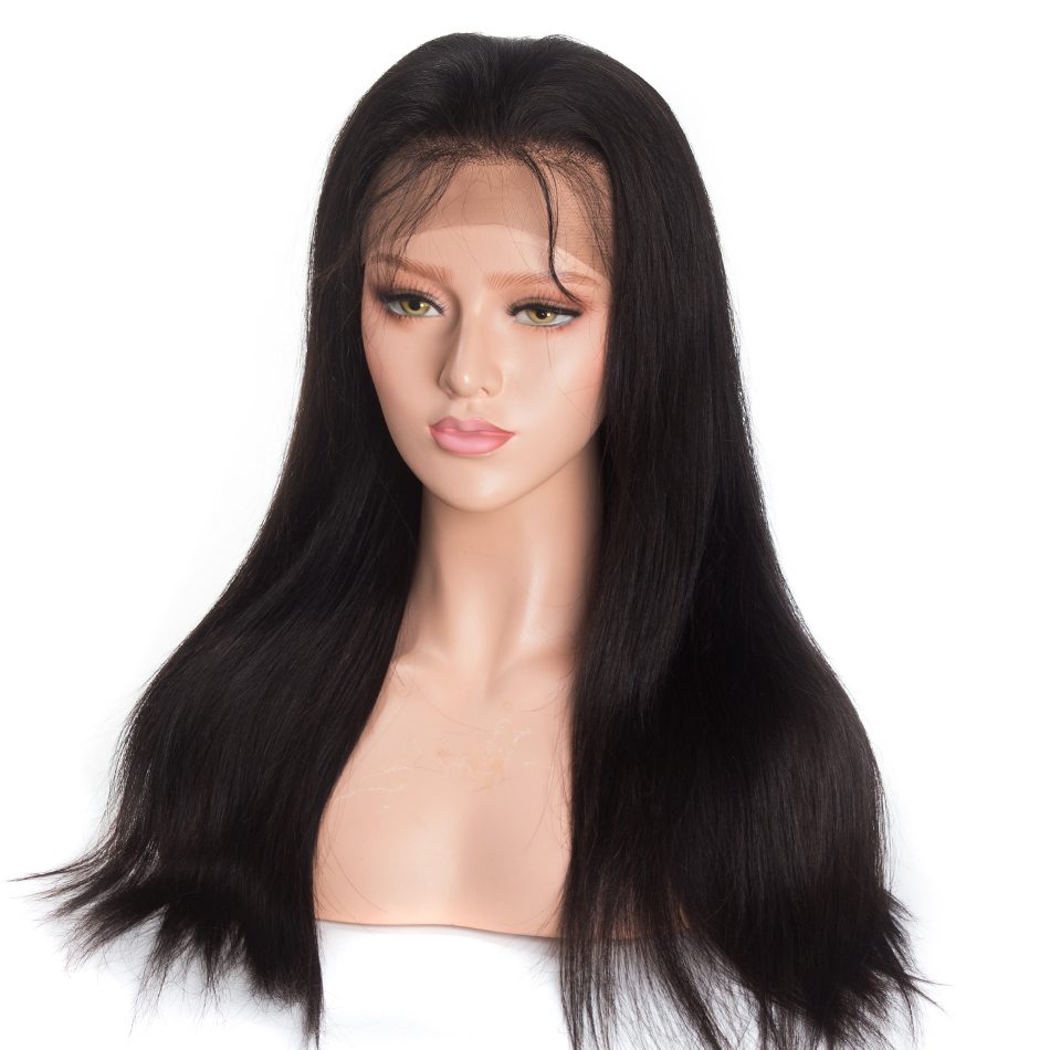 Snv 6×6 Lace Closure Wigs Straight Virgin Human Hair Wig Pre Plucked With Baby Hair 100% Brazilian Human Hair 180% Density