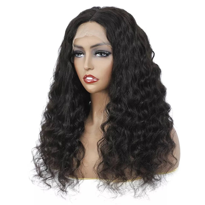 Snv 6×6 Lace Closure Wigs loose Deep Wave Virgin Human Hair Wig Pre Plucked With Baby Hair 100% Brazilian Human Hair 180% Density