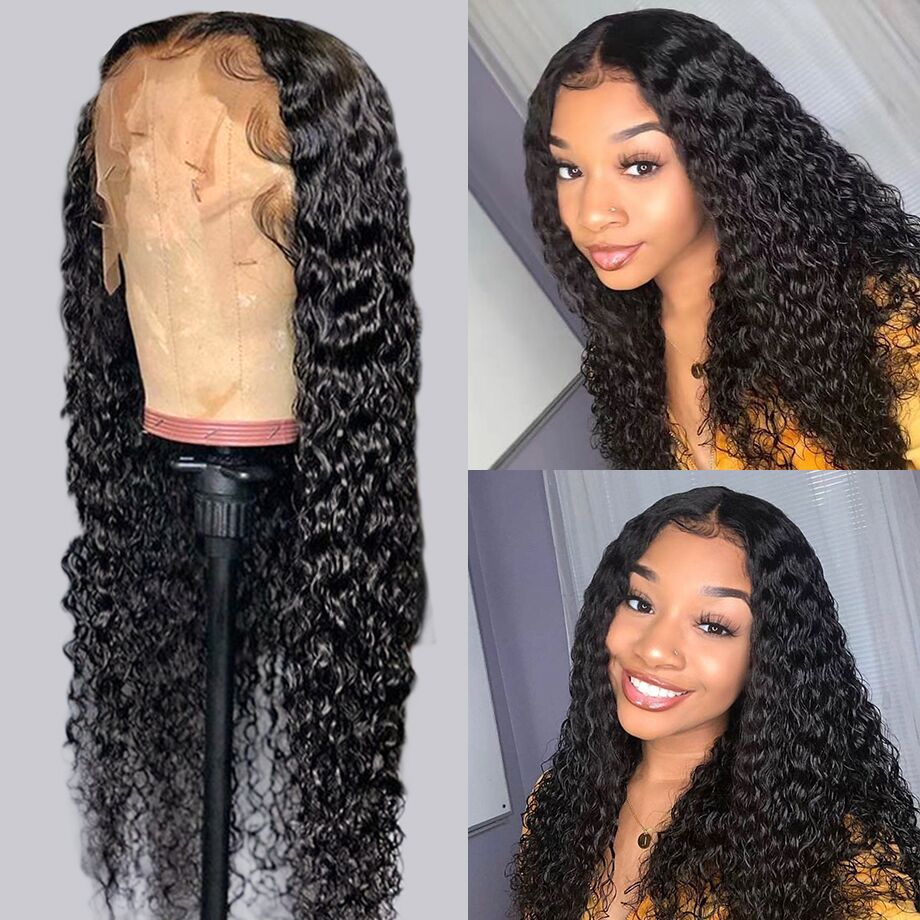 Snv high quality 13×6 Transparent Lace Front Wigs water wave Virgin Human Hair wigs With Pre-Plucked Hairline