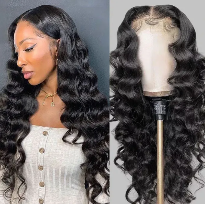 Snv high quality 13×6 transparent Lace Front Wigs loose wave Virgin Human Hair wigs With Pre-Plucked Hairline