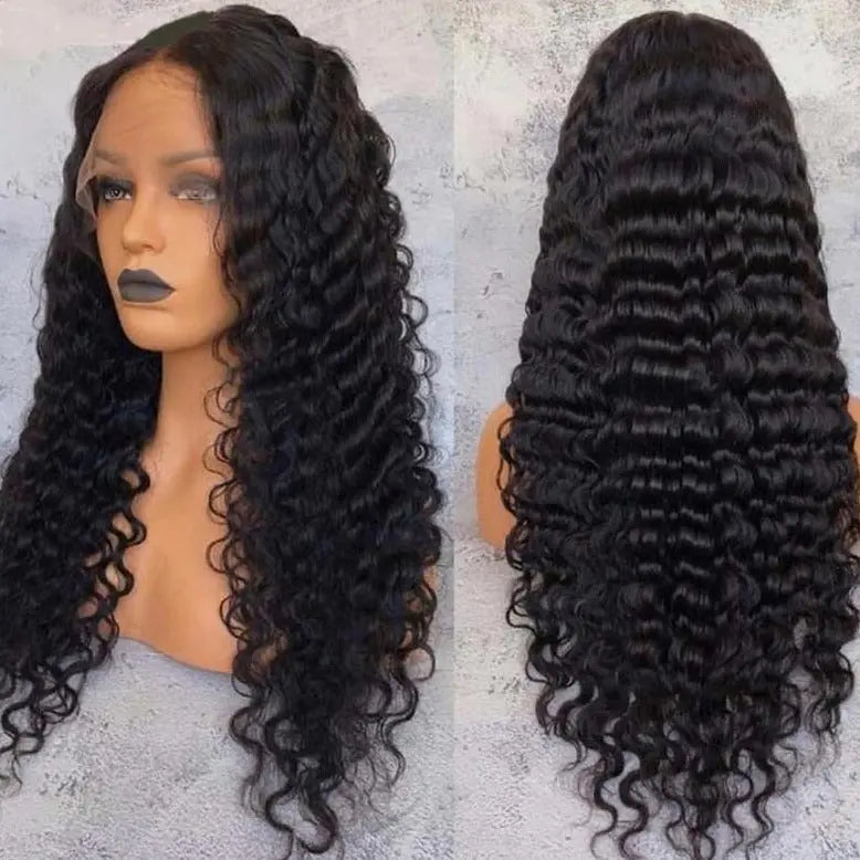 Snv high quality 13×6 transparent Lace Front Wigs loose deep wave Virgin Human Hair wigs With Pre-Plucked Hairline