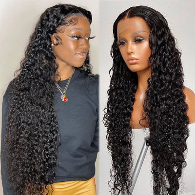 Snv high quality 13×6 Transparent Lace Front Wigs water wave Virgin Human Hair wigs With Pre-Plucked Hairline