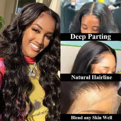 Snv Skin Melted 5x5 HD Lace Closure Wigs Body Wave Virgin Human Hair wig Pre-Plucked With Natural Hairline