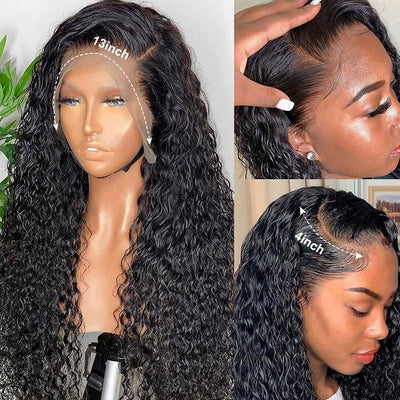 Snv high quality 13×4 HD Lace Front Wigs Jerry curly Virgin Human Hair wigs With Pre-Plucked Hairline