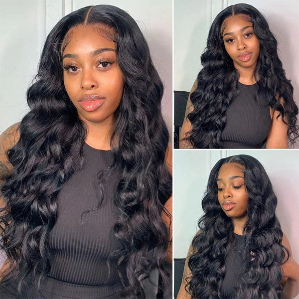 Snv 6×6 Lace Closure Wigs Baby Wave Virgin Human Hair Wig Pre Plucked With Baby Hair 100% Brazilian Human Hair 180% Density