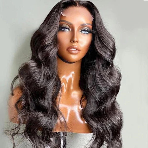 Snv Skin Melted 5x5 HD Lace Closure Wigs Body Wave Virgin Human Hair wig Pre-Plucked With Natural Hairline