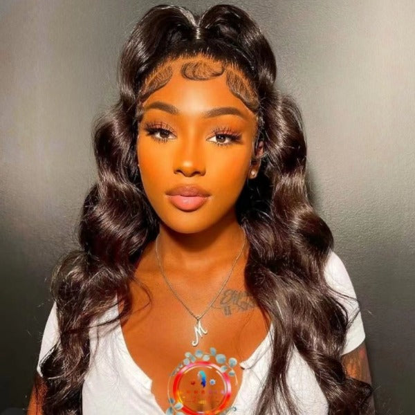 Snv 360 Transparent Lace Wigs Body Wave Virgin Human Hair Wig Can Do Ponytail Style Preplucked With Baby Hair