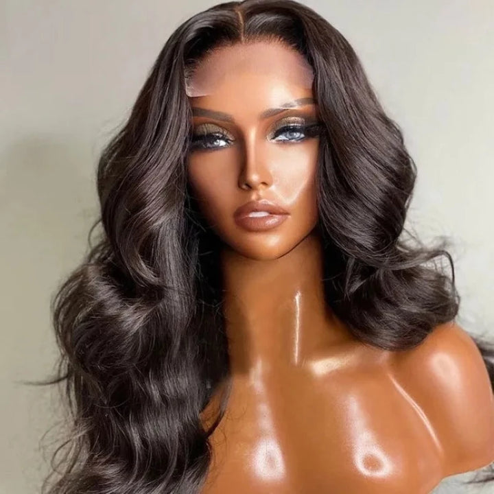 Snv 6×6 Lace Closure Wigs Baby Wave Virgin Human Hair Wig Pre Plucked With Baby Hair 100% Brazilian Human Hair 180% Density