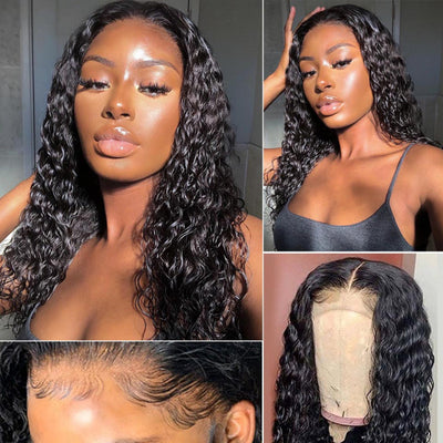 Snv Skin Melted 5x5 HD Lace Closure Wigs Deep Wave Virgin Human Hair wig Pre-Plucked With Natural Hairline