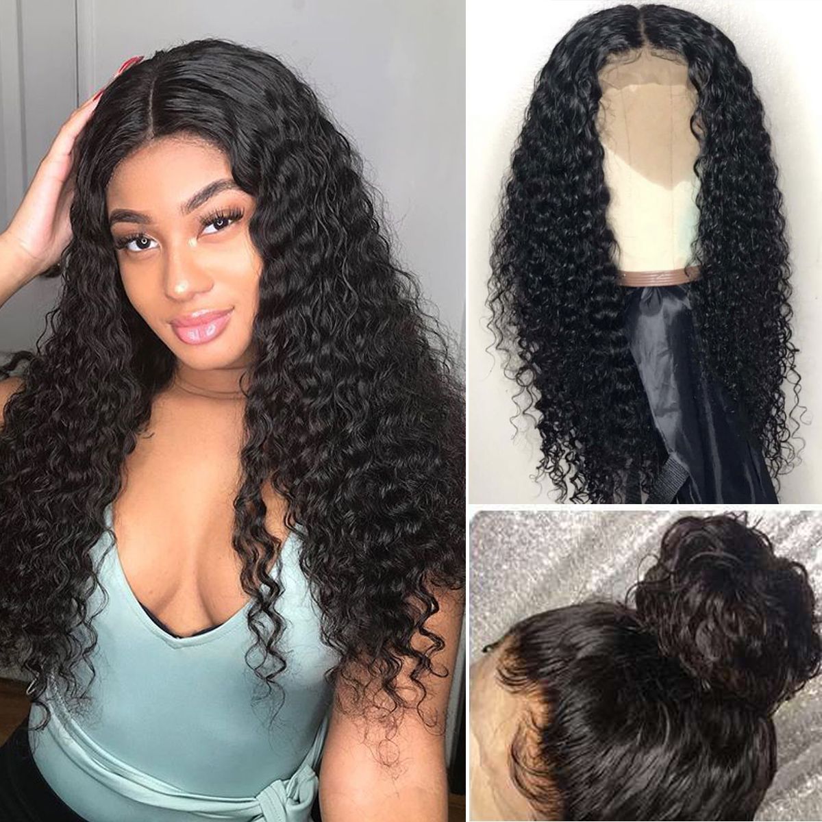 Snv Full Lace Wigs Deep Wave Human Hair Wig For Black women Can do any Hair Styles High Quality 200% Density