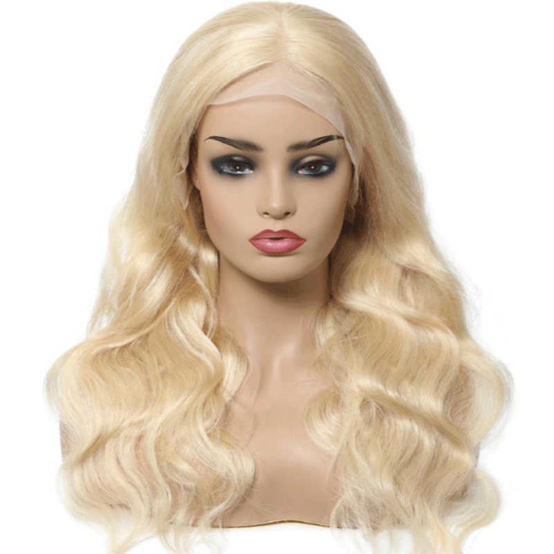 Snv 613 Blonde Body Wave Human Hair 13*4 Lace Front Wigs 180% Density