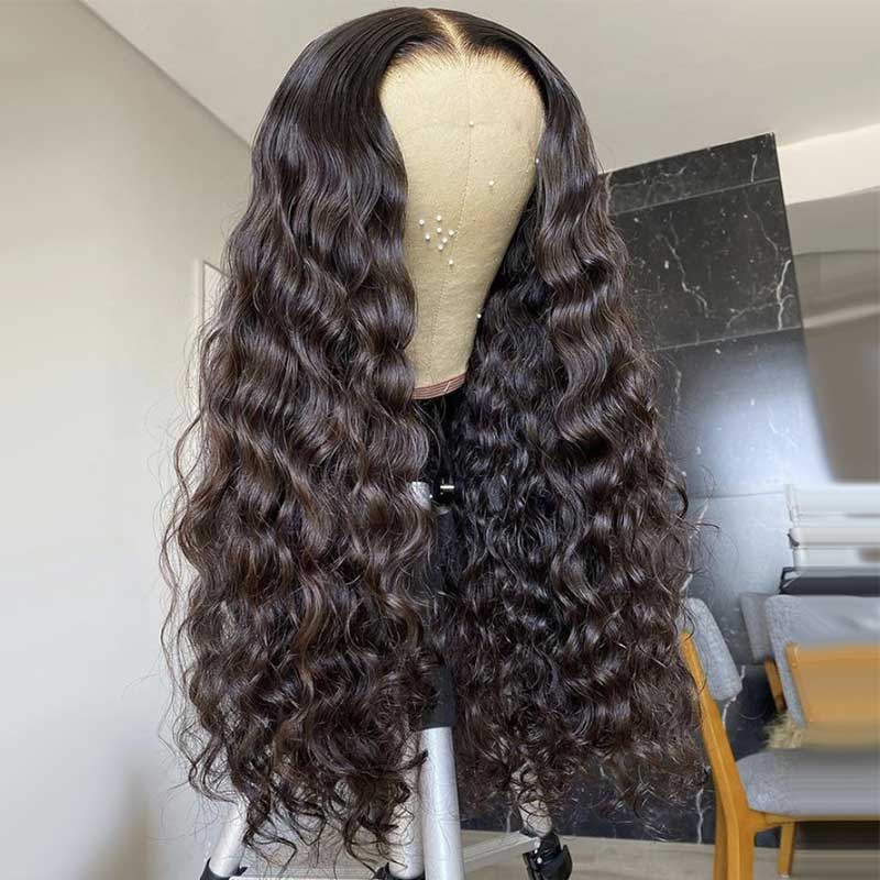 Snv 360 Transparent Lace Wigs Loose Deep Wave Virgin Human Hair Wig Can Do Ponytail Style Preplucked With Baby Hair