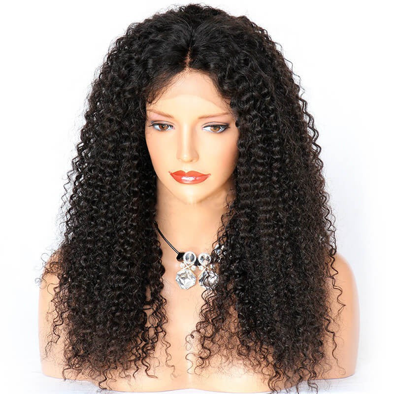 Snv Skin Melted 5x5 HD Lace Closure Wigs Kinky Curly Virgin Human Hair wig Pre-Plucked With Natural Hairline