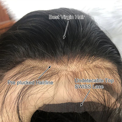 Snv 6×6 Lace Closure Wigs Straight Virgin Human Hair Wig Pre Plucked With Baby Hair 100% Brazilian Human Hair 180% Density