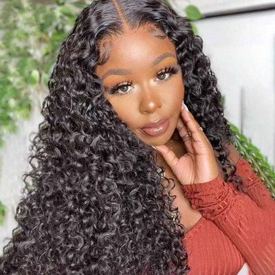 Snv Skin Melted 5x5 HD Lace Closure Wigs Jerry Curly Virgin Human Hair wig Pre-Plucked With Natural Hairline