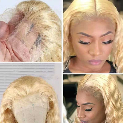 Snv 13x4 4×4 Lace Front Wigs 613 Blonde Deep Wave Human Hair Wig 180% density