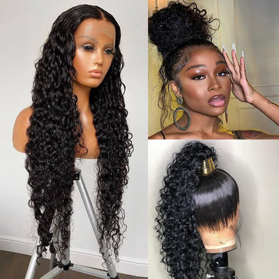 Snv Full Lace Wigs Water Wave Human Hair Wig For Black women Can do any Hair Styles High Quality 200% Density