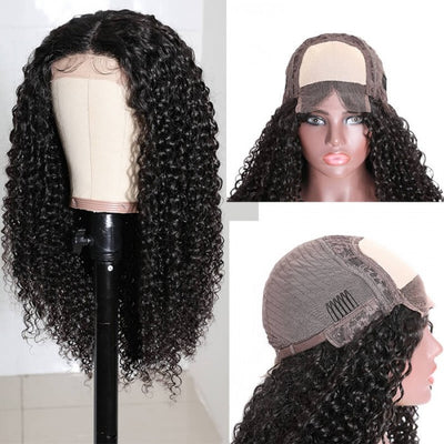 Snv Skin Melted 5x5 HD Lace Closure Wigs Jerry Curly Virgin Human Hair wig Pre-Plucked With Natural Hairline