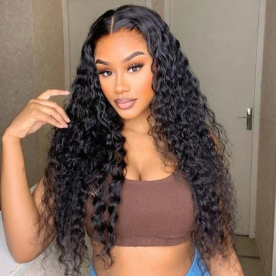 Snv high quality 13×6 transparent Lace Front Wigs loose deep wave Virgin Human Hair wigs With Pre-Plucked Hairline